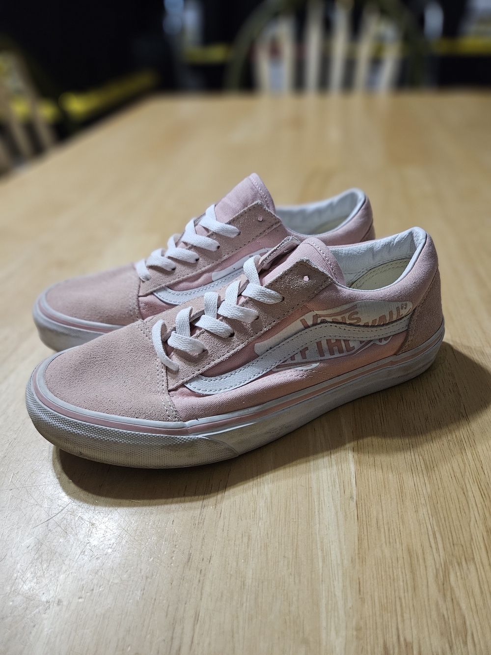 Vans Pink Suede & Canvas Low-Top Sneakers